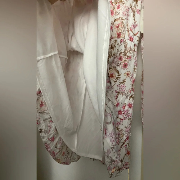 NWT Altar’s State Floral High Neck Tiered Long Bell Sleeve Dress Size Large - Picture 11 of 11